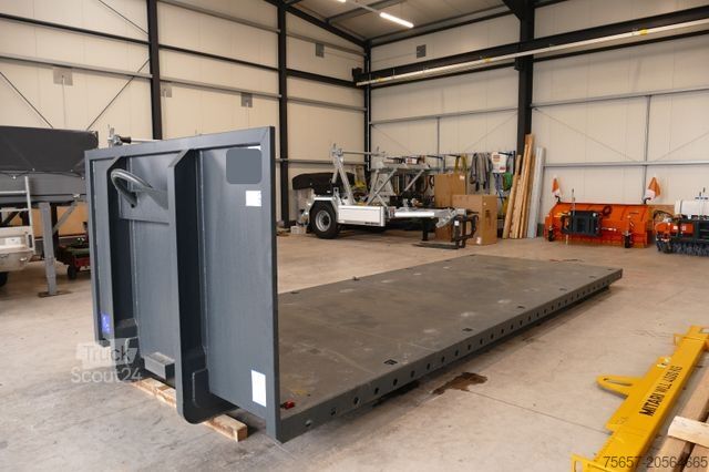 Žemagrindė platforma priekaba  Abrollcontainer - Plattform