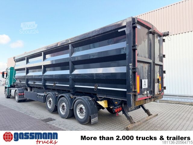 Tippsemi KLOOS FT 74, Stahlmulde ca. 67m³, 2x Liftachse,