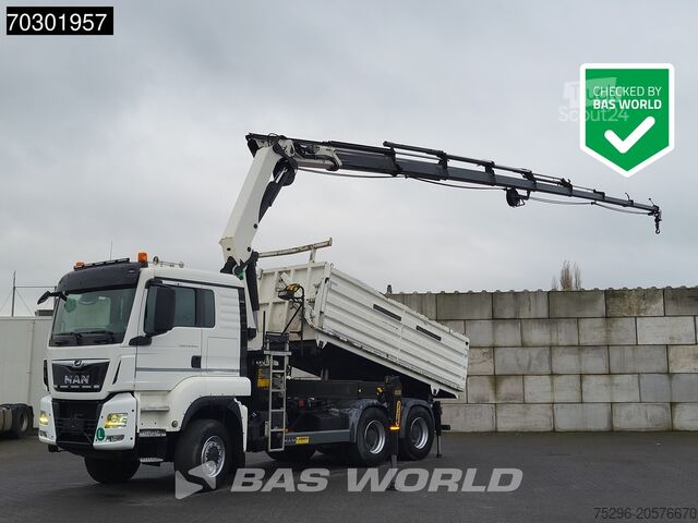 3-zijdenkipper MAN TGS 33.420 6X6 Palfinger PK33002 EH Crane 12m3 ...