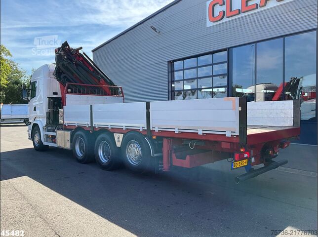شاحنة رافعة Scania R 490 8x4 Euro 6 Retarder HMF 60 Tonmeter laadk...