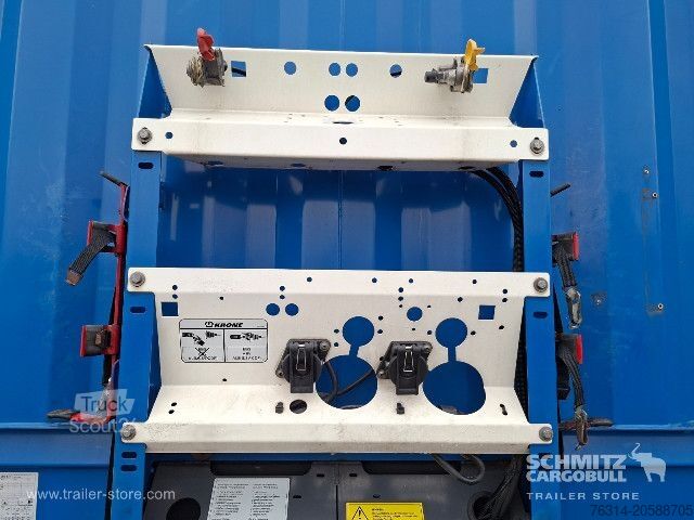 Auflieger mit Pritsche & Plane Krone Curtainsider Standard Staplerhalterung