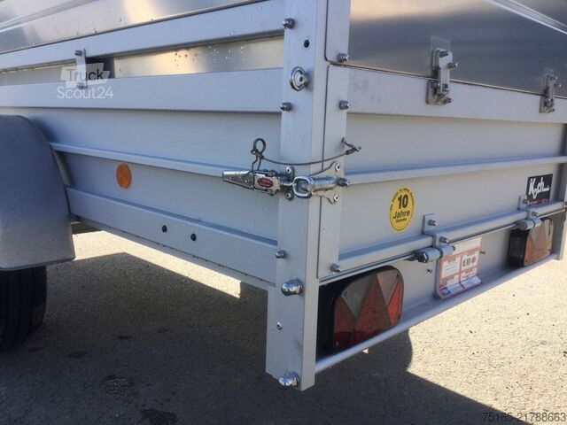 Skříňový přívěs KOCH U4 + Alu-Bordwandaufsatz Kastenanhänger ungebrem