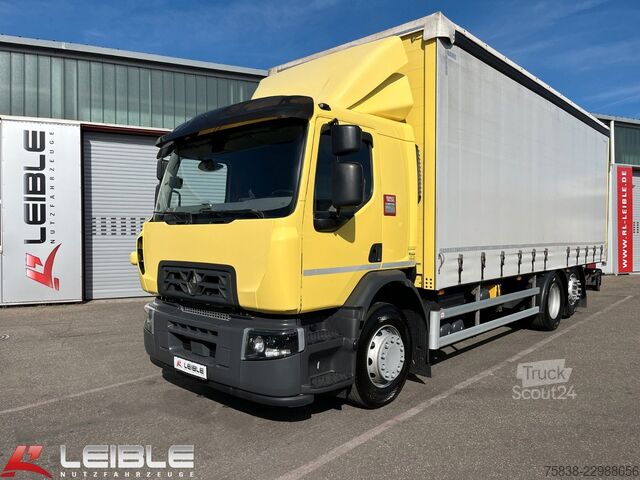 شاحنة بمسطحة ومشمع RENAULT 430D *LBW 2t *original 142.000km *TOP Zustand*