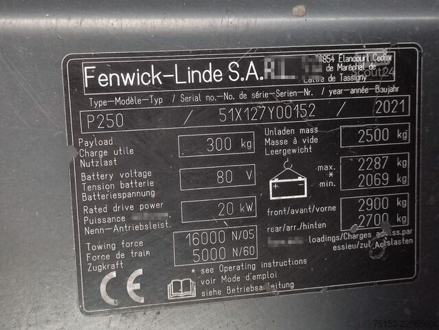 Tautraktor Linde P250