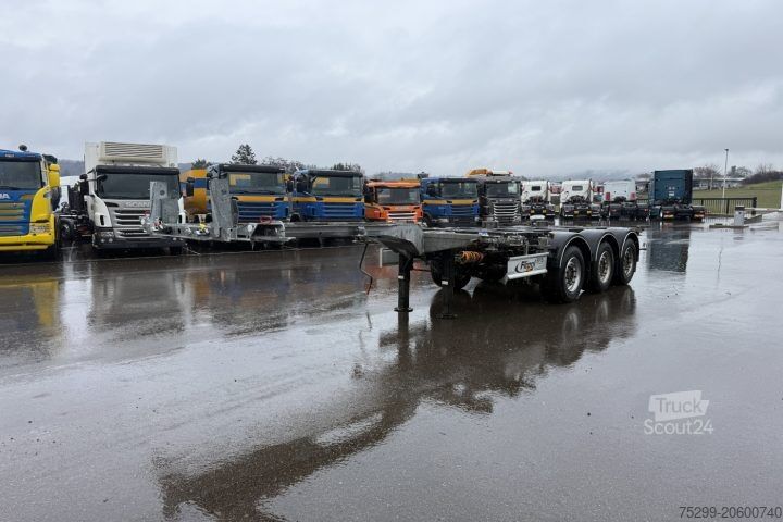 Semirimorchio a cassa mobile Fliegl SDS 380 Containertransport  / Swiss-Vehicle