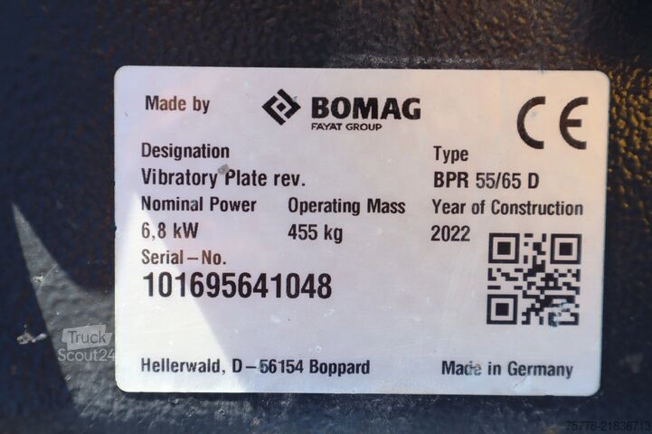 ущільнювач Bomag BPR55/65D | PLATE COMPACTOR | GOOD WORKING