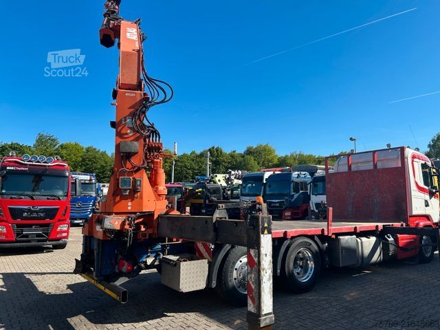 Kravas automašīnai uzstādīts celtnis SCANIA R520 V8 Pritsche+ ATLAS 390 Kran +Lift-Lenkachse