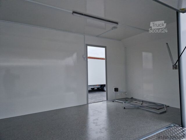 Sales trailer trailershop mobiler Messestand Infostand 600x230cm
