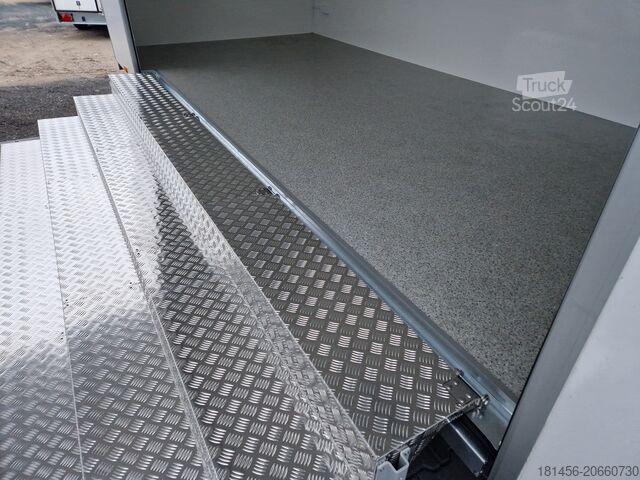 Sales trailer trailershop mobiler Messestand Infostand 600x230cm