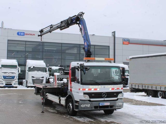 Автовоз MERCEDES-BENZ ATEGO 1222 L, CRANE HCS CENTRUM 13.5 SP, WINCH