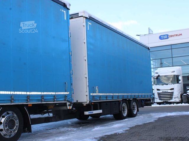 Valníkový nákladní automobil s plachtou MERCEDES-BENZ ACTROS 2553, EURO 6, 6X2, TRANSIT SET + PANAV