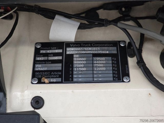 Standard dragbil VOLVO FH 460 / Kipphydraulik / 6D / Gas/Diesel