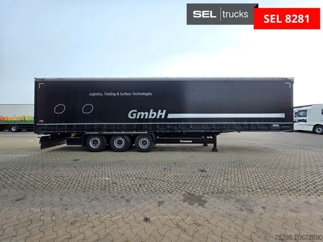 Atvira puspriekabė su tentu KRONE SD / Liftachse / EDSCHA