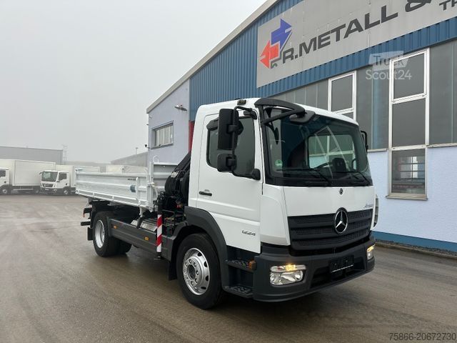 Tresidig tippbil MERCEDES-BENZ 1224 K Atego3 Kipper 3Seiten Hiab 078 HI Duo