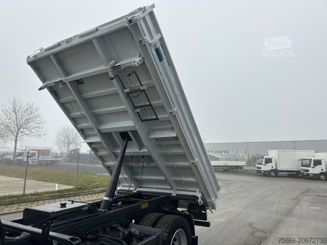 Tresidig tippbil MERCEDES-BENZ 1224 K Atego3 Kipper 3Seiten Hiab 078 HI Duo