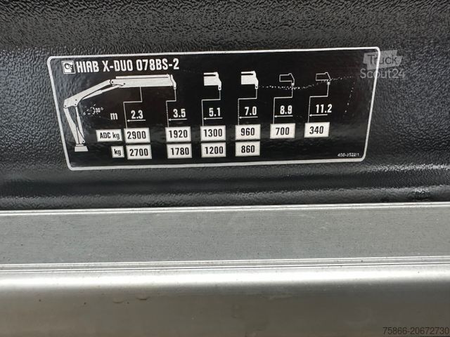 Tresidig tippbil MERCEDES-BENZ 1224 K Atego3 Kipper 3Seiten Hiab 078 HI Duo