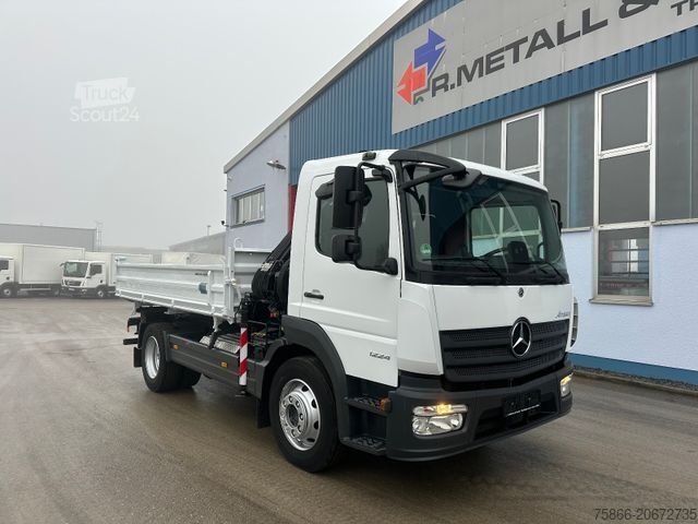 Lastbilsmonterad kran MERCEDES-BENZ 1224 K Atego3 Kipper 3Seiten Hiab 078 HI Duo