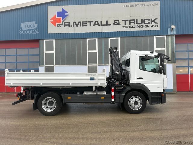 Lastbilsmonterad kran MERCEDES-BENZ 1224 K Atego3 Kipper 3Seiten Hiab 078 HI Duo