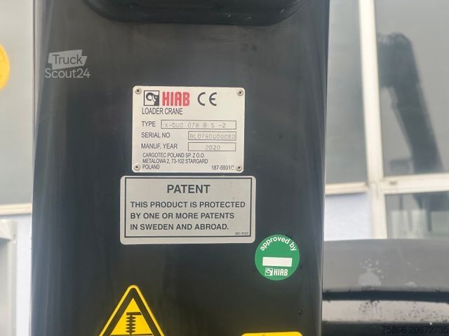 Lastbilsmonterad kran MERCEDES-BENZ 1224 K Atego3 Kipper 3Seiten Hiab 078 HI Duo