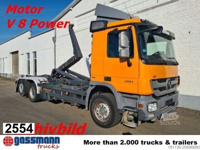Kroklastbil Mercedes-Benz Actros 2551L/6x2,Meiller, Lenk-Liftachse V 8