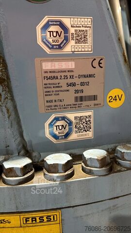 Padrão-SZM DAF XF 530 FTN CRANE/GRUE/KRAN FASSI 545 TM!!