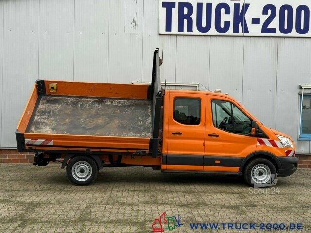Trevägs tippbil Ford Transit 350L 4x4 DoKa 6Sitzer 3 Seitenkipper AHK