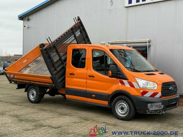 Trevägs tippbil Ford Transit 350L 4x4 DoKa 6Sitzer 3 Seitenkipper AHK