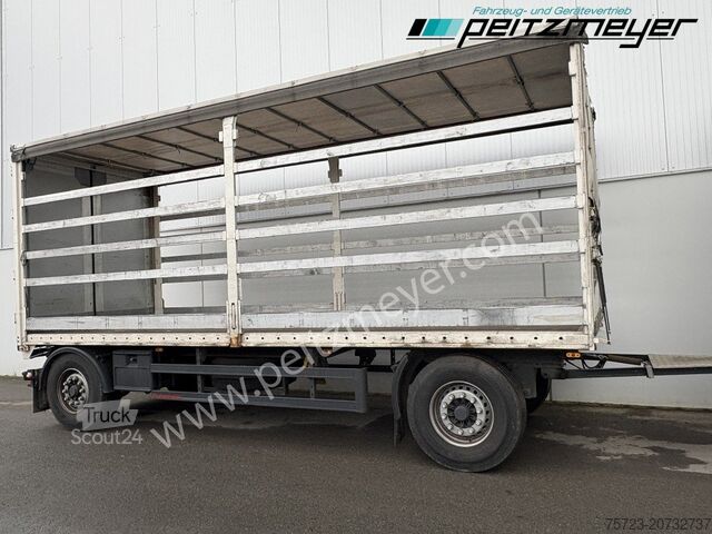 Open aanhangwagen met zeil Krukenmeier PRITSCHENANHÄNGER 18 T. mit Durchlade