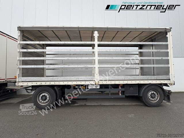 Open aanhangwagen met zeil Krukenmeier PRITSCHENANHÄNGER 18 T. mit Durchlade