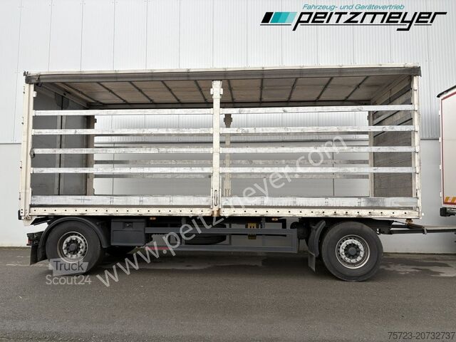 Open aanhangwagen met zeil Krukenmeier PRITSCHENANHÄNGER 18 T. mit Durchlade