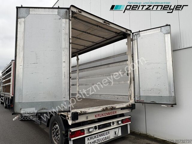 Open aanhangwagen met zeil Krukenmeier PRITSCHENANHÄNGER 18 T. mit Durchlade