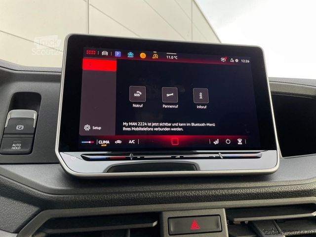 Vrachtwagen met bakwagen MAN TGE 3.160 Fahrgestell Einzelkabine Koffer NAVI