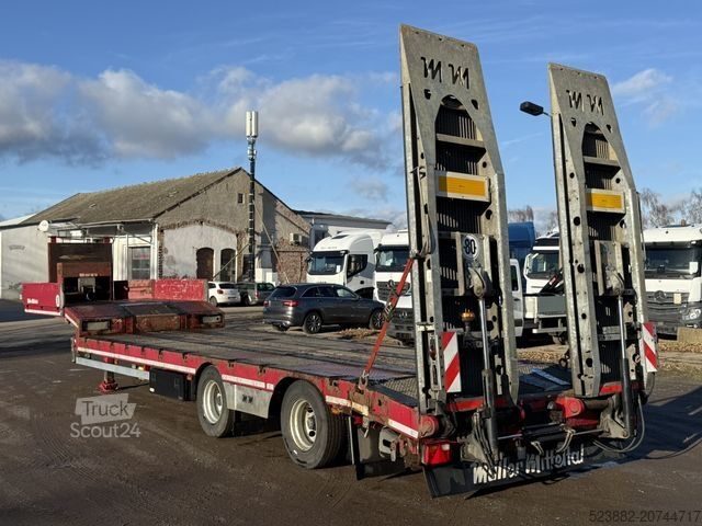 Werkplatform oplegger MÜLLER-MITTELTAL TS2 pen*Lenkachse*Seilwinde*8m*Container