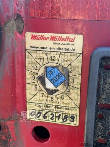 Werkplatform oplegger MÜLLER-MITTELTAL TS2 pen*Lenkachse*Seilwinde*8m*Container