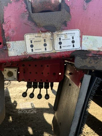 Werkplatform oplegger MÜLLER-MITTELTAL TS2 pen*Lenkachse*Seilwinde*8m*Container