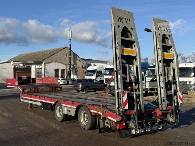 Lavt bygger sættevogn MÜLLER-MITTELTAL TS2 pen*Lenkachse*Seilwinde*8m*Container
