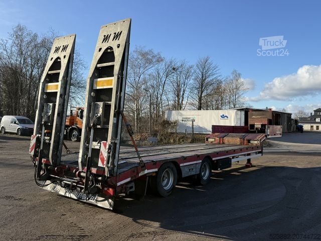 Lavt bygger sættevogn MÜLLER-MITTELTAL TS2 pen*Lenkachse*Seilwinde*8m*Container