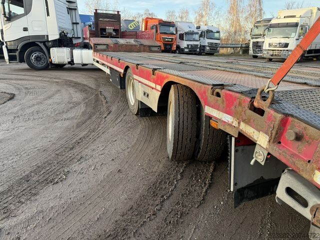 Lavt bygger sættevogn MÜLLER-MITTELTAL TS2 pen*Lenkachse*Seilwinde*8m*Container