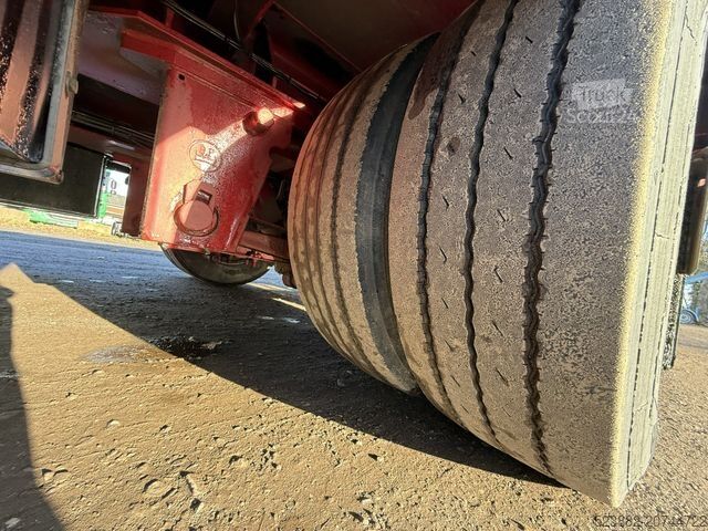 Lavt bygger sættevogn MÜLLER-MITTELTAL TS2 pen*Lenkachse*Seilwinde*8m*Container