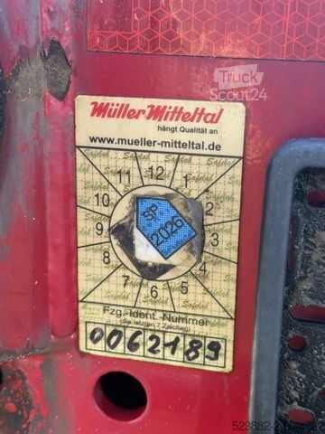 Låglastarsläpvagn MÜLLER-MITTELTAL TS2 pen*Lenkachse*Seilwinde*8m*Container