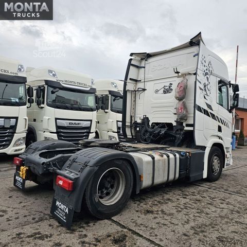 Standard dragbil SCANIA R 450, Retarder, Standklima, 2 Tanks,1. Hand TÜV