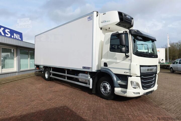 Gekoeld/bevroren transport DAF CF 320 Bak + Dhollandia 2000kg klep, Carrier Si...