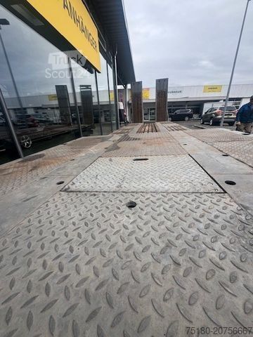 Tieflader Anhänger FLIEGL VTS 400 Tieflader 4 Achs Rampen Radmulden