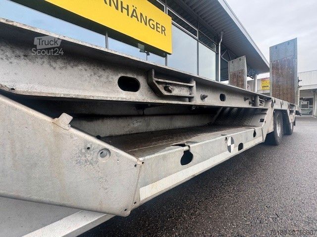 Tieflader Anhänger FLIEGL VTS 400 Tieflader 4 Achs Rampen Radmulden