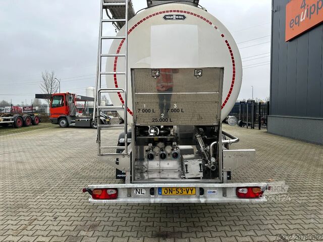 Cisterna s hrano Van Hool LEVENSMIDDELEN / 39.000L / 3-KAMMER / INOX / NL...