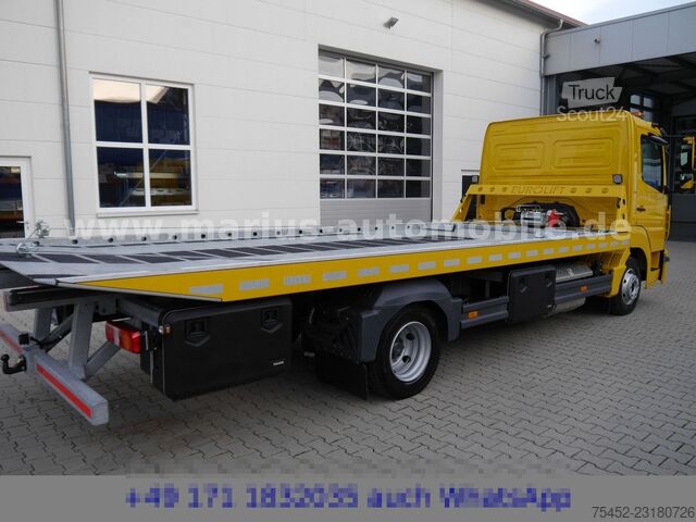 Bestelwagen autodrager MERCEDES-BENZ Atego 818 Autotransporter/Schiebeplatea / Klima