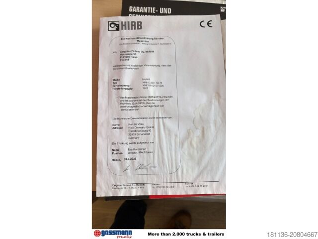 Вантажівка Telehoist з гаком для контейнерів Hiab Multlift Cityabrollanlage XR 5 S 3250 bis 4 m