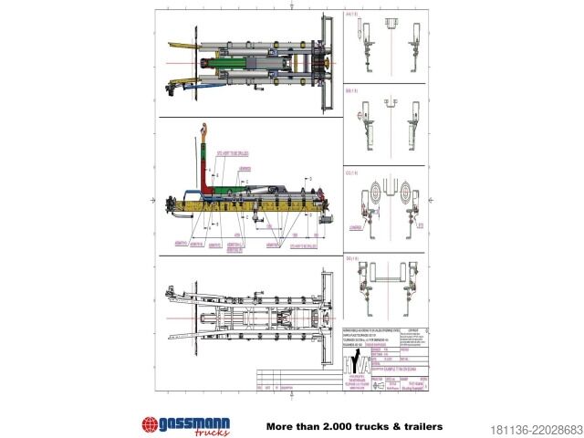 Roll-off-kippi kuorma-auto  T20-47-S Abrollanlage