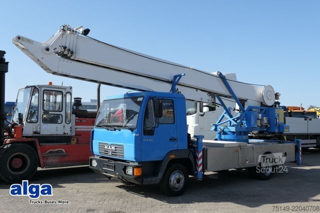 Özelleştirilmiş panelvan MAN 8.180 LE,Klaas 28-34, 34m,Seilwinde,1.046 Std.