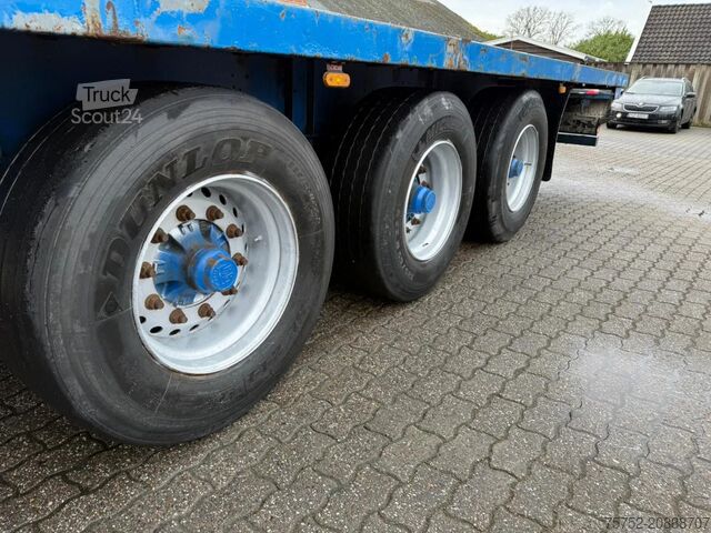 Priklopnik za platformo Groenewegen 3AS Zware kantbalken Hardhouten vloer